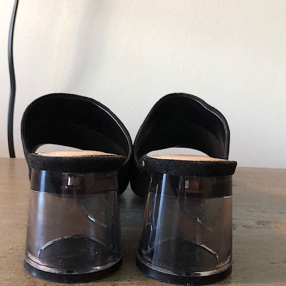 Black Suede Zara Mules - Picture 2 of 8